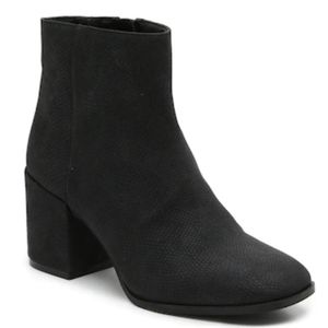 Mix No 6 black faux snake skin ankle boot in size 8